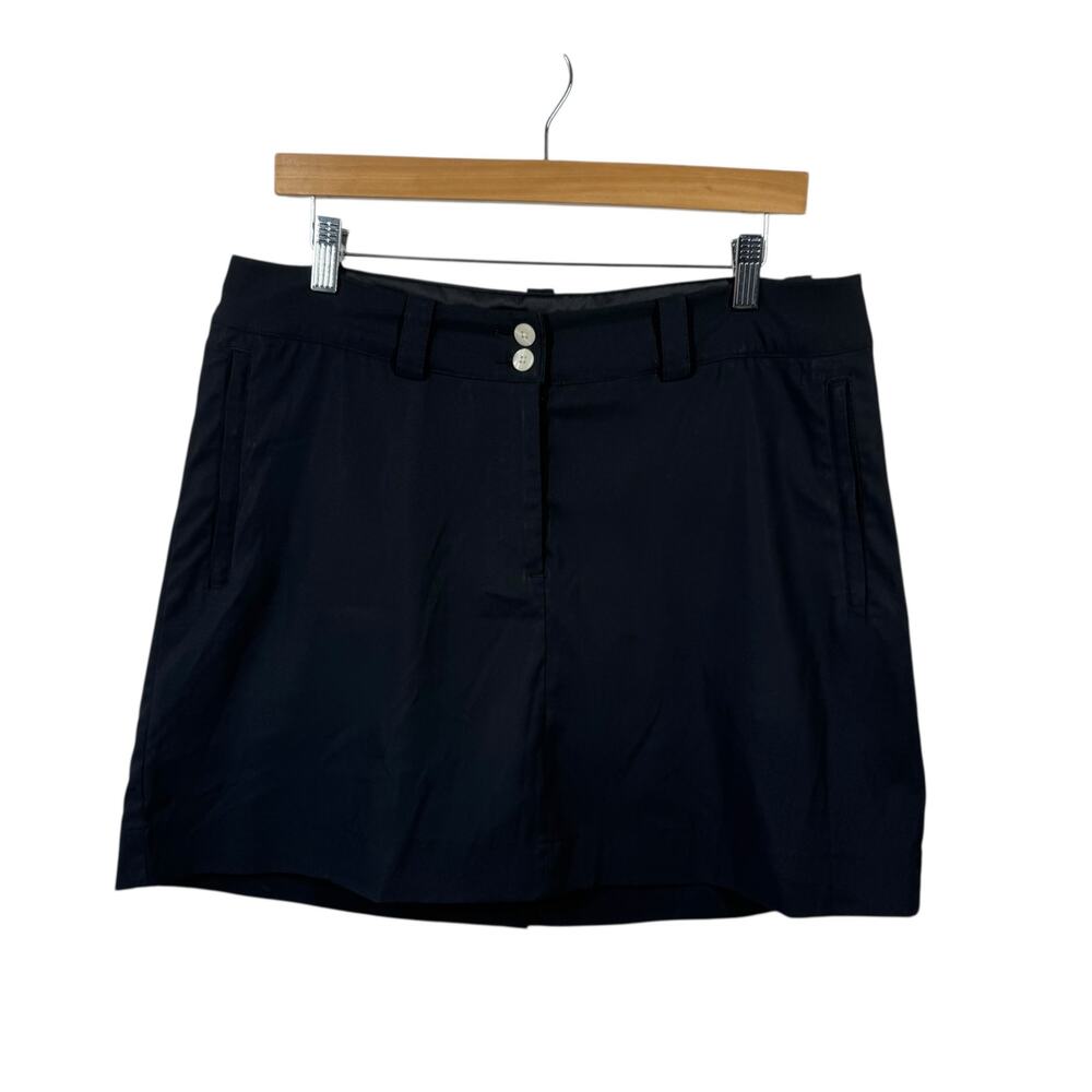 Nike Golf Dri-Fit Skirt Women 10 Black Skort Modern Rise Sport Active Pickleball